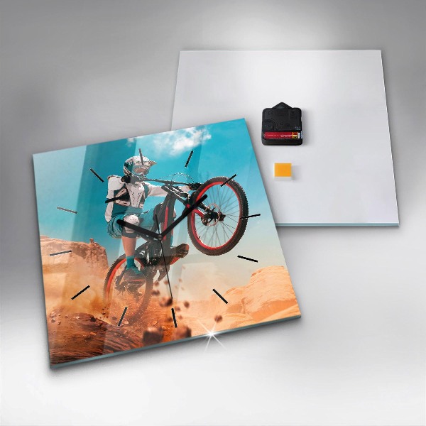 Štvorcové hodiny Kaskadér a adrenalín