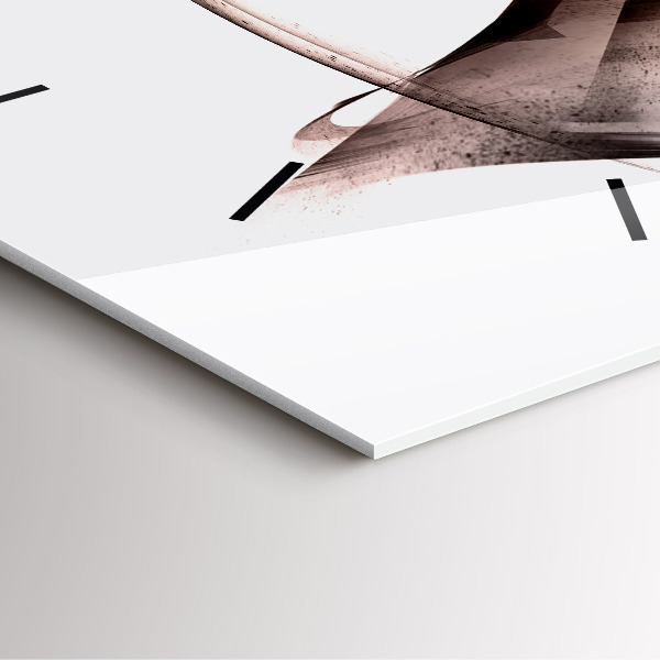 Štvorcové hodiny Maľovaný profil koňa