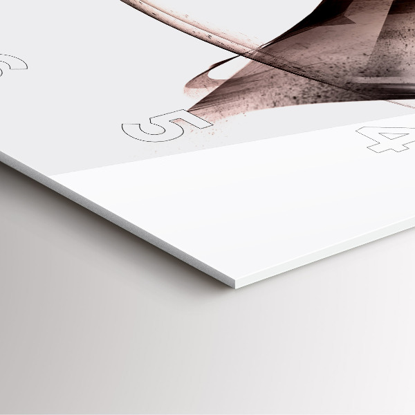 Štvorcové hodiny Maľovaný profil koňa