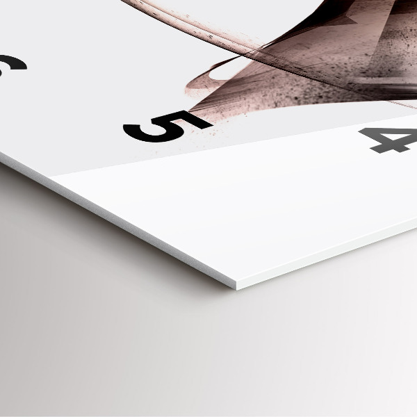 Štvorcové hodiny Maľovaný profil koňa