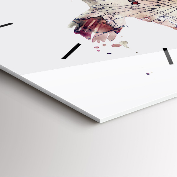 Štvorcové hodiny Abstraktný pohľad