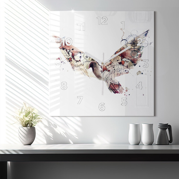 Štvorcové hodiny Abstraktný pohľad