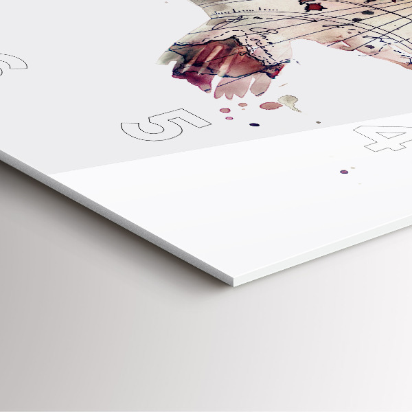 Štvorcové hodiny Abstraktný pohľad