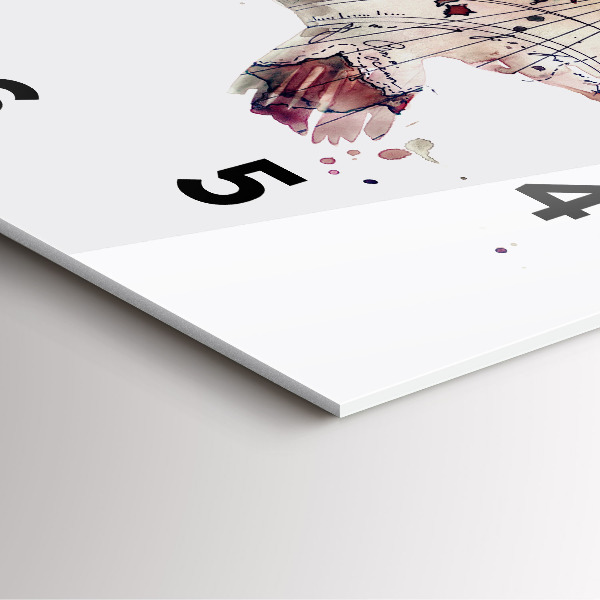 Štvorcové hodiny Abstraktný pohľad