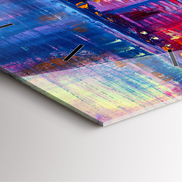 Štvorcové hodiny Abstrakcia mrakodrapov