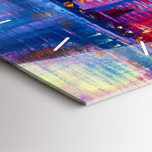 Štvorcové hodiny Abstrakcia mrakodrapov