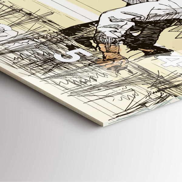 Štvorcové hodiny Žena zbiera ryžu