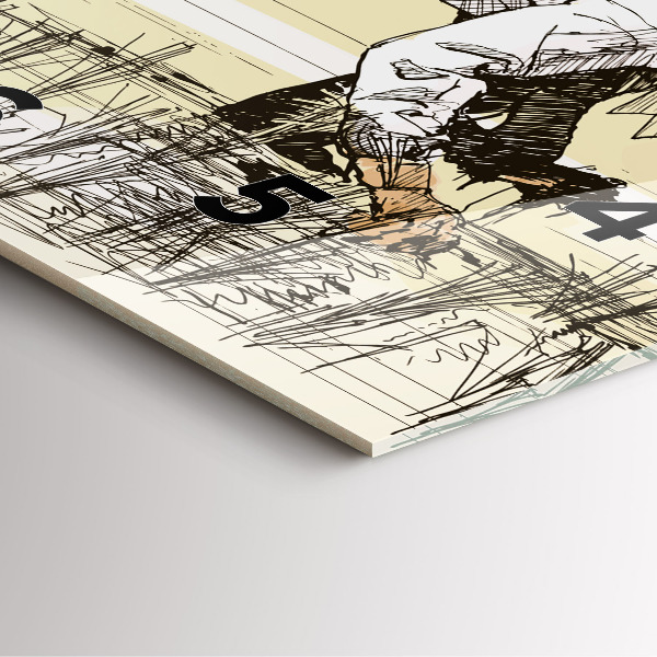 Štvorcové hodiny Žena zbiera ryžu