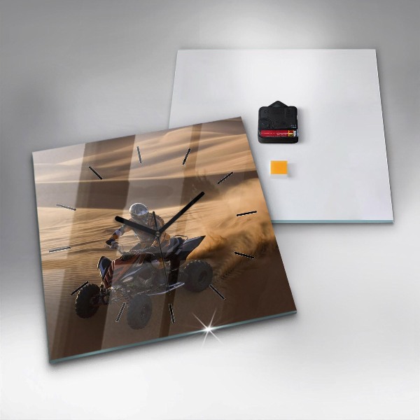 Štvorcové hodiny Štvorkolka v púšti