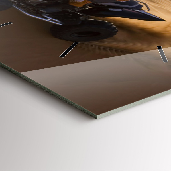 Štvorcové hodiny Štvorkolka v púšti