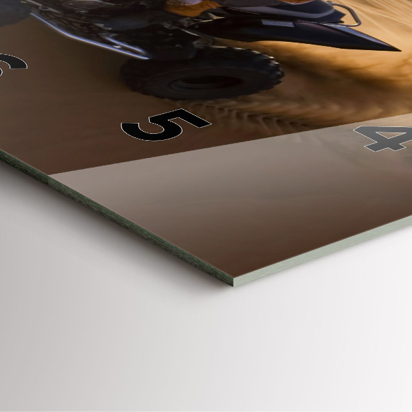 Štvorcové hodiny Štvorkolka v púšti