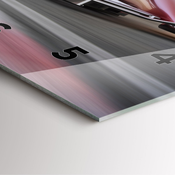 Štvorcové hodiny Športové pretekárske auto