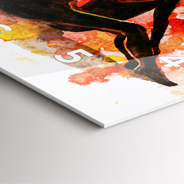 Štvorcové hodiny Láska a zamilovaný pár