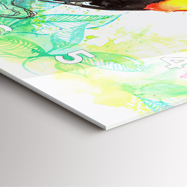 Štvorcové hodiny Tukan v tráve