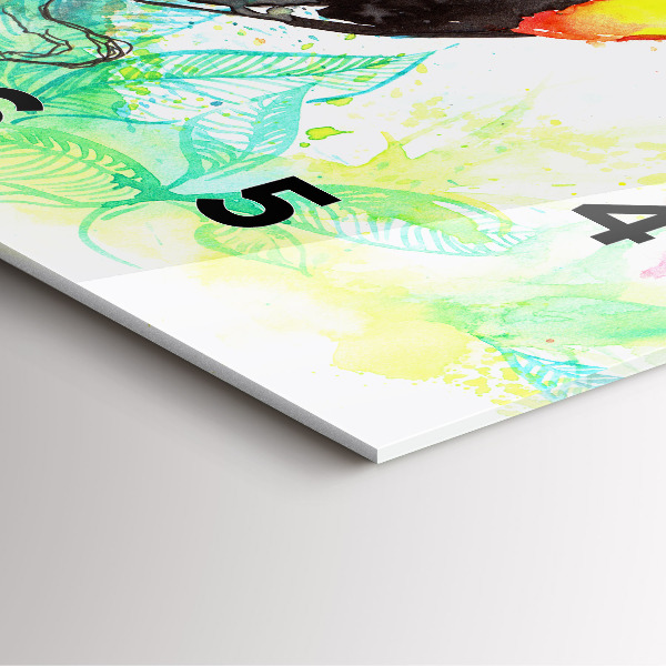 Štvorcové hodiny Tukan v tráve