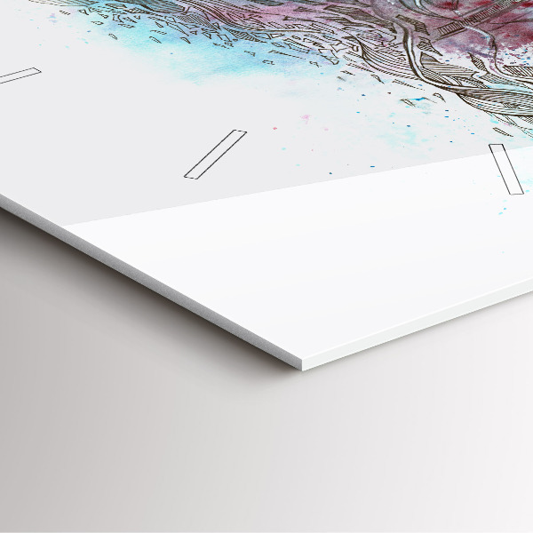 Štvorcové hodiny Abstrakcia astronautov