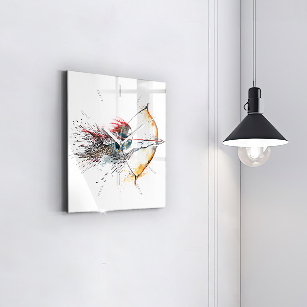 Štvorcové hodiny Bojovník počas lovu