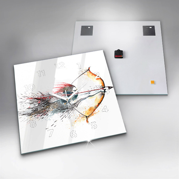 Štvorcové hodiny Bojovník počas lovu