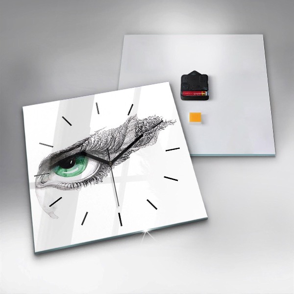 Štvorcové hodiny Abstrakcia ľudského oka