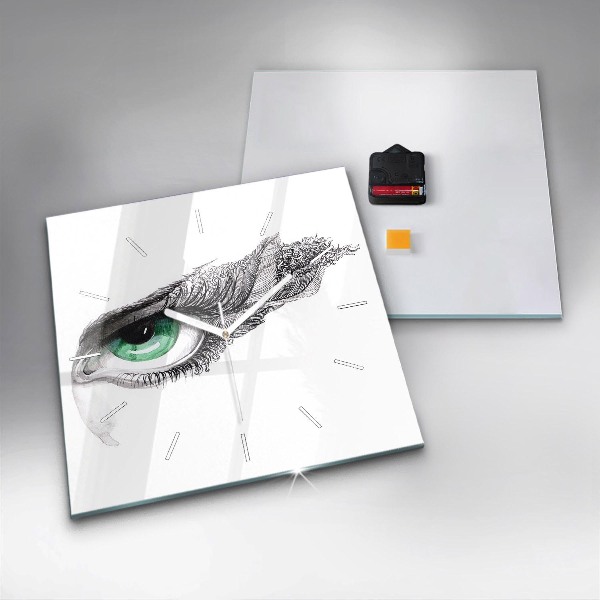 Štvorcové hodiny Abstrakcia ľudského oka