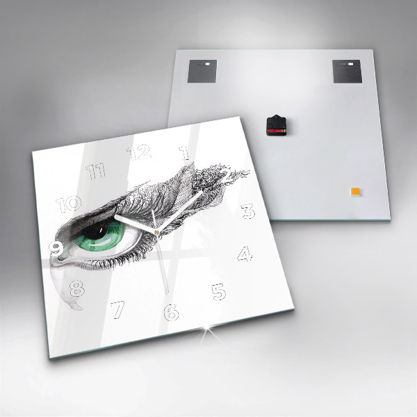 Štvorcové hodiny Abstrakcia ľudského oka