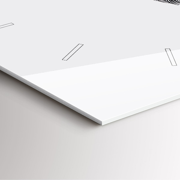 Štvorcové hodiny Abstrakcia ľudského oka