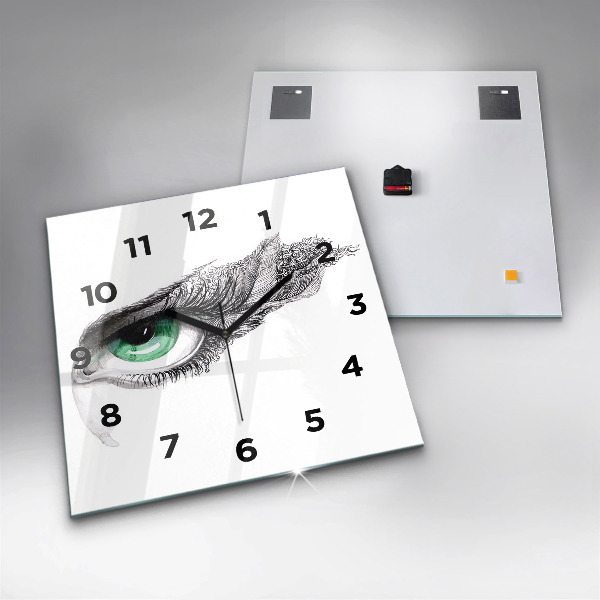 Štvorcové hodiny Abstrakcia ľudského oka