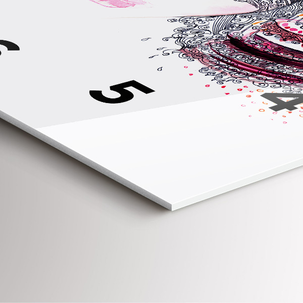 Štvorcové hodiny Sladká žena s tortou