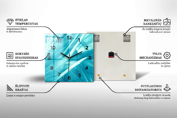 Štvorcové hodiny Sladká žena s tortou