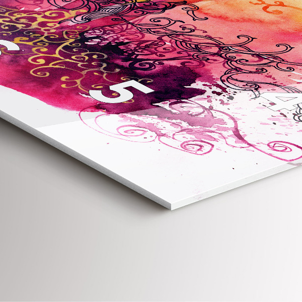 Štvorcové hodiny Akvarelový pár v láske