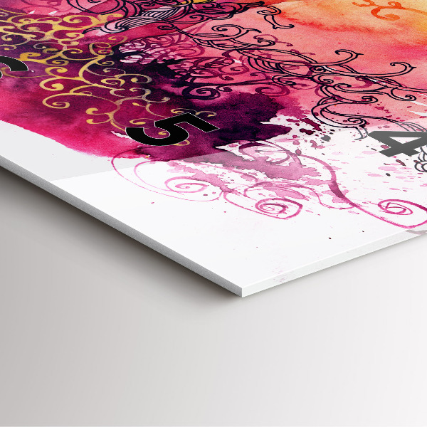 Štvorcové hodiny Akvarelový pár v láske