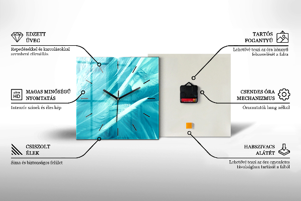Štvorcové hodiny Motorka v uličke