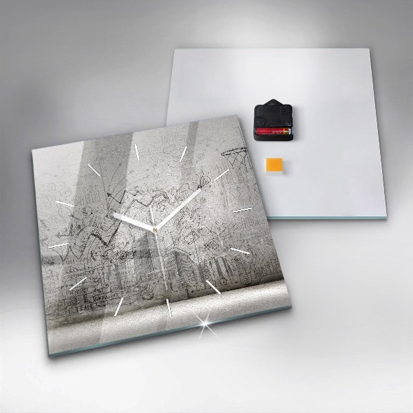 Štvorcové hodiny Náčrt mesta