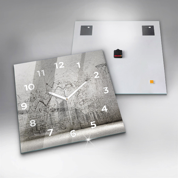 Štvorcové hodiny Náčrt mesta