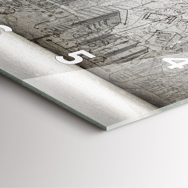 Štvorcové hodiny Náčrt mesta