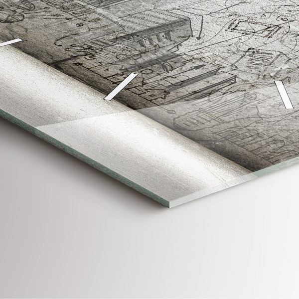 Štvorcové hodiny Náčrt mesta