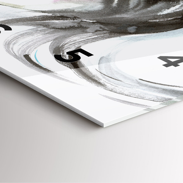 Štvorcové hodiny Abstraktný kôň a žena