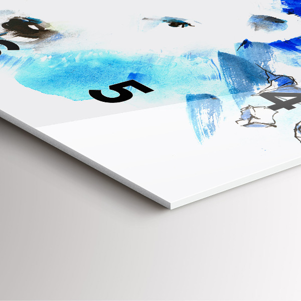 Štvorcové hodiny Medveď na pozadí ľadu