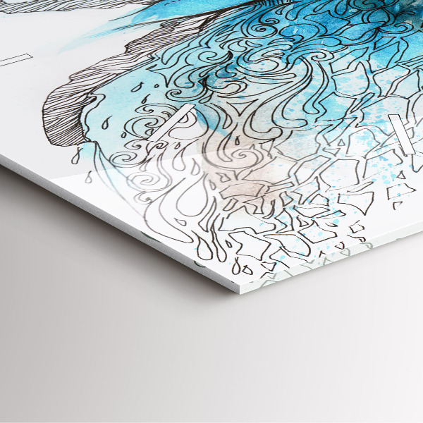 Štvorcové hodiny Tvár v tvare motýľa