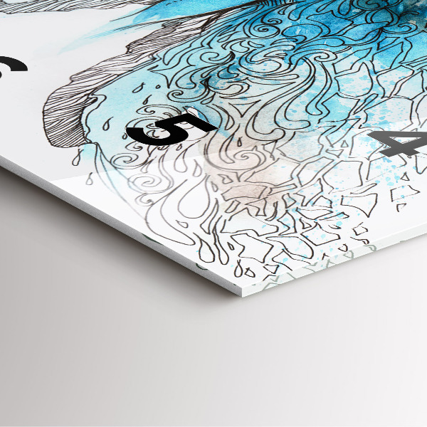 Štvorcové hodiny Tvár v tvare motýľa