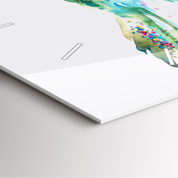 Štvorcové hodiny Vtáčia a jarná abstrakcia