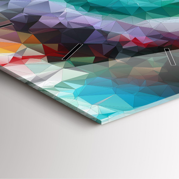 Štvorcové hodiny Farebné ľudské oko