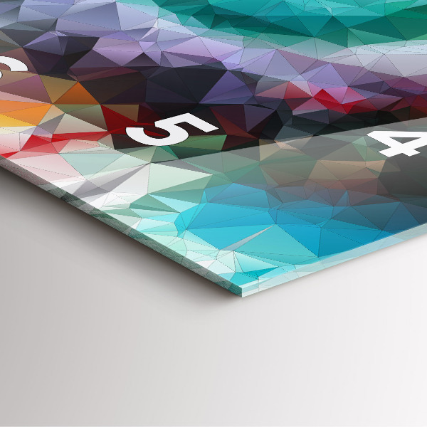 Štvorcové hodiny Farebné ľudské oko