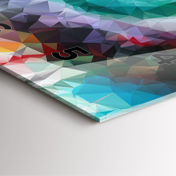 Štvorcové hodiny Farebné ľudské oko