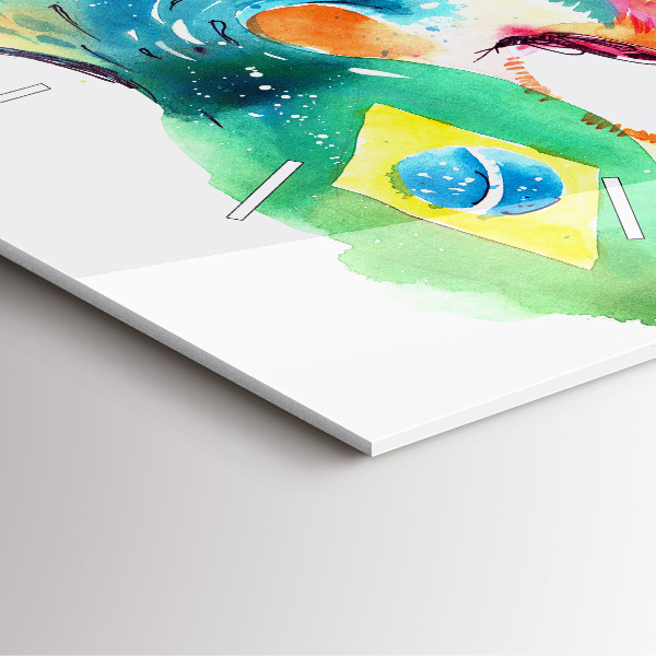 Štvorcové hodiny Kultúra - brazílska vlajka