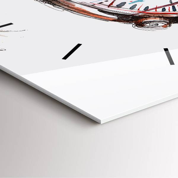 Štvorcové hodiny Švajčiarske hodinky