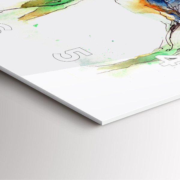 Štvorcové hodiny Los a horská krajina