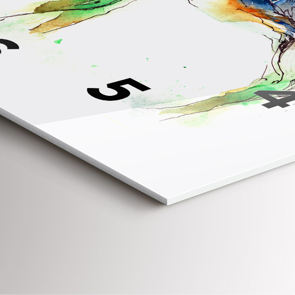 Štvorcové hodiny Los a horská krajina