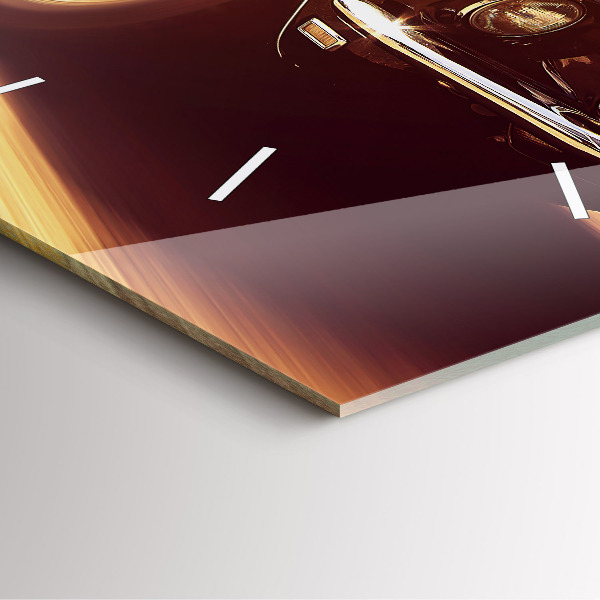 Štvorcové hodiny Klasické staré auto