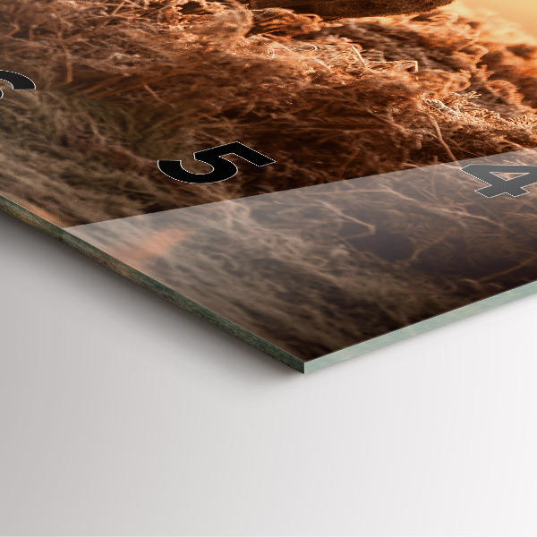 Štvorcové hodiny Jeleň pri východe slnka